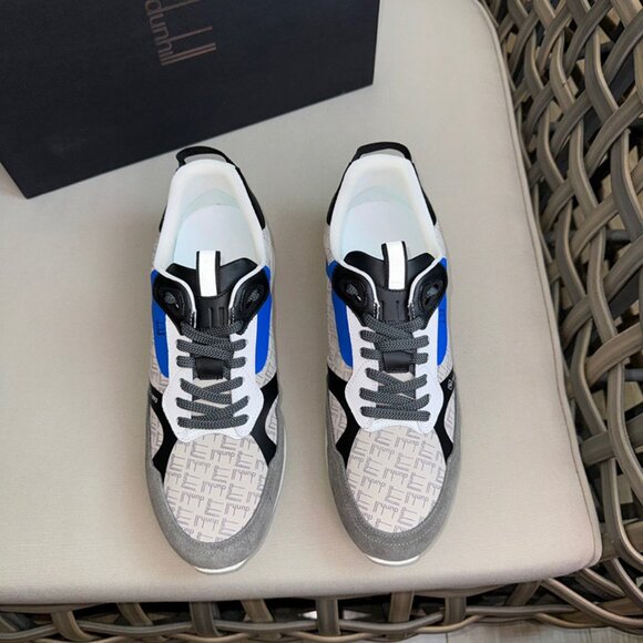 Dunhill Mens Logo Printed Sneakers Cream/Grey main image 8